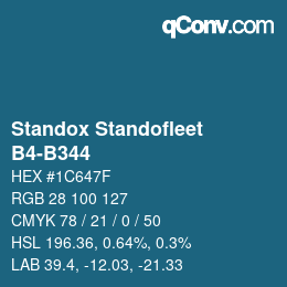 Código de color: Standox Standofleet - B4-B344 | qconv.com