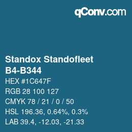 Code couleur: Standox Standofleet - B4-B344 | qconv.com