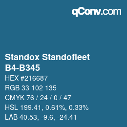 Farbcode: Standox Standofleet - B4-B345 | qconv.com