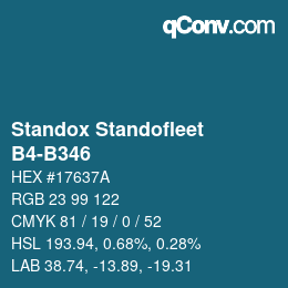 Color code: Standox Standofleet - B4-B346 | qconv.com