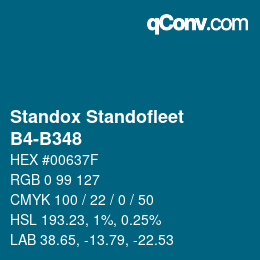 カラーコード: Standox Standofleet - B4-B348 | qconv.com