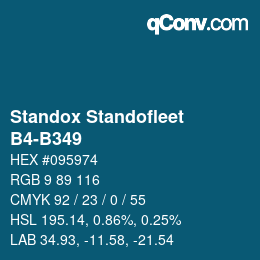 Color code: Standox Standofleet - B4-B349 | qconv.com