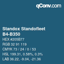 Farbcode: Standox Standofleet - B4-B350 | qconv.com
