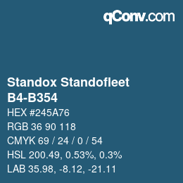 Color code: Standox Standofleet - B4-B354 | qconv.com