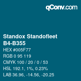 Color code: Standox Standofleet - B4-B355 | qconv.com