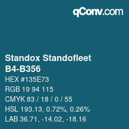 Color code: Standox Standofleet - B4-B356 | qconv.com