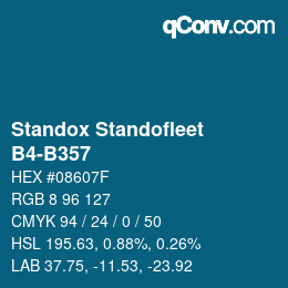 Código de color: Standox Standofleet - B4-B357 | qconv.com