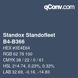 Farbcode: Standox Standofleet - B4-B366 | qconv.com