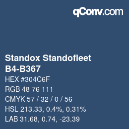 Color code: Standox Standofleet - B4-B367 | qconv.com