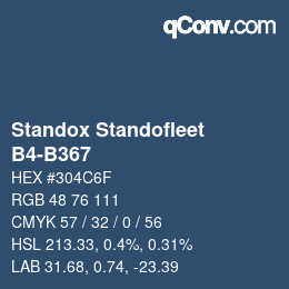 Code couleur: Standox Standofleet - B4-B367 | qconv.com