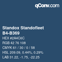 Color code: Standox Standofleet - B4-B369 | qconv.com