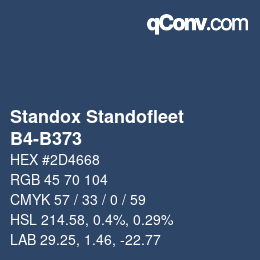 Farbcode: Standox Standofleet - B4-B373 | qconv.com