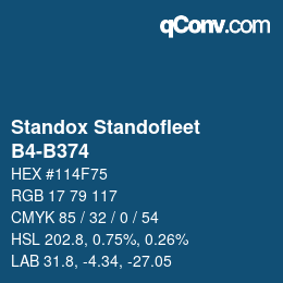 Color code: Standox Standofleet - B4-B374 | qconv.com