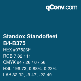 Color code: Standox Standofleet - B4-B375 | qconv.com