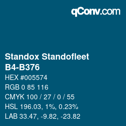 カラーコード: Standox Standofleet - B4-B376 | qconv.com