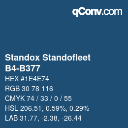 Color code: Standox Standofleet - B4-B377 | qconv.com