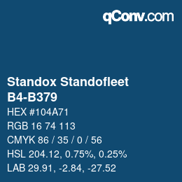 Color code: Standox Standofleet - B4-B379 | qconv.com