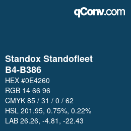 Color code: Standox Standofleet - B4-B386 | qconv.com