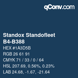 Color code: Standox Standofleet - B4-B388 | qconv.com