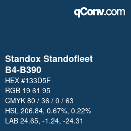 Código de color: Standox Standofleet - B4-B390 | qconv.com