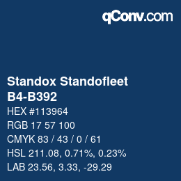 Color code: Standox Standofleet - B4-B392 | qconv.com