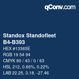 Color code: Standox Standofleet - B4-B393 | qconv.com