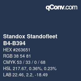 Color code: Standox Standofleet - B4-B394 | qconv.com