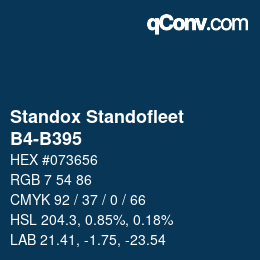 Color code: Standox Standofleet - B4-B395 | qconv.com
