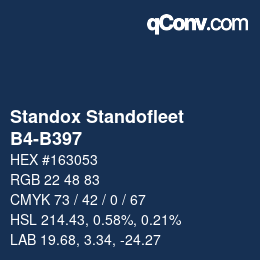 Color code: Standox Standofleet - B4-B397 | qconv.com
