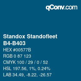 Color code: Standox Standofleet - B4-B403 | qconv.com