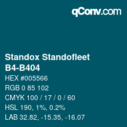 Farbcode: Standox Standofleet - B4-B404 | qconv.com