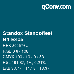 Código de color: Standox Standofleet - B4-B405 | qconv.com