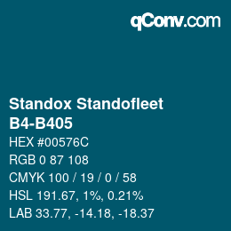 カラーコード: Standox Standofleet - B4-B405 | qconv.com