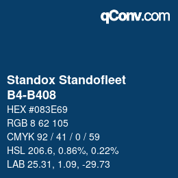 Farbcode: Standox Standofleet - B4-B408 | qconv.com