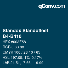 Farbcode: Standox Standofleet - B4-B410 | qconv.com