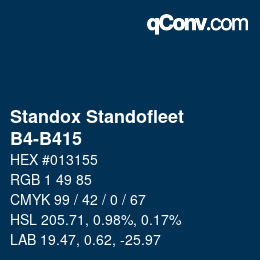 Farbcode: Standox Standofleet - B4-B415 | qconv.com
