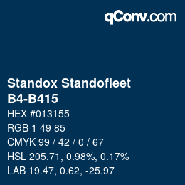 Código de color: Standox Standofleet - B4-B415 | qconv.com