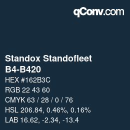 カラーコード: Standox Standofleet - B4-B420 | qconv.com