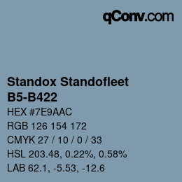 Código de color: Standox Standofleet - B5-B422 | qconv.com