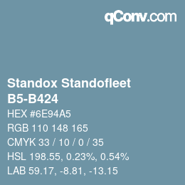 Color code: Standox Standofleet - B5-B424 | qconv.com