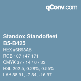 Color code: Standox Standofleet - B5-B425 | qconv.com