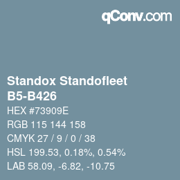Farbcode: Standox Standofleet - B5-B426 | qconv.com