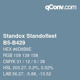 Farbcode: Standox Standofleet - B5-B429 | qconv.com