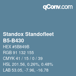 Farbcode: Standox Standofleet - B5-B430 | qconv.com