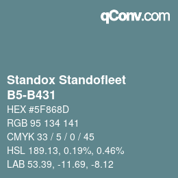 Color code: Standox Standofleet - B5-B431 | qconv.com