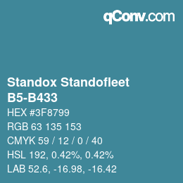 カラーコード: Standox Standofleet - B5-B433 | qconv.com