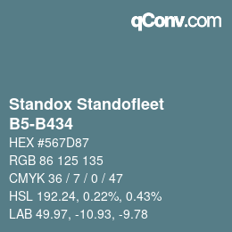 Código de color: Standox Standofleet - B5-B434 | qconv.com