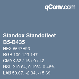 Farbcode: Standox Standofleet - B5-B435 | qconv.com