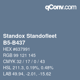 Código de color: Standox Standofleet - B5-B437 | qconv.com