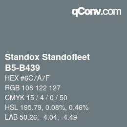 Código de color: Standox Standofleet - B5-B439 | qconv.com